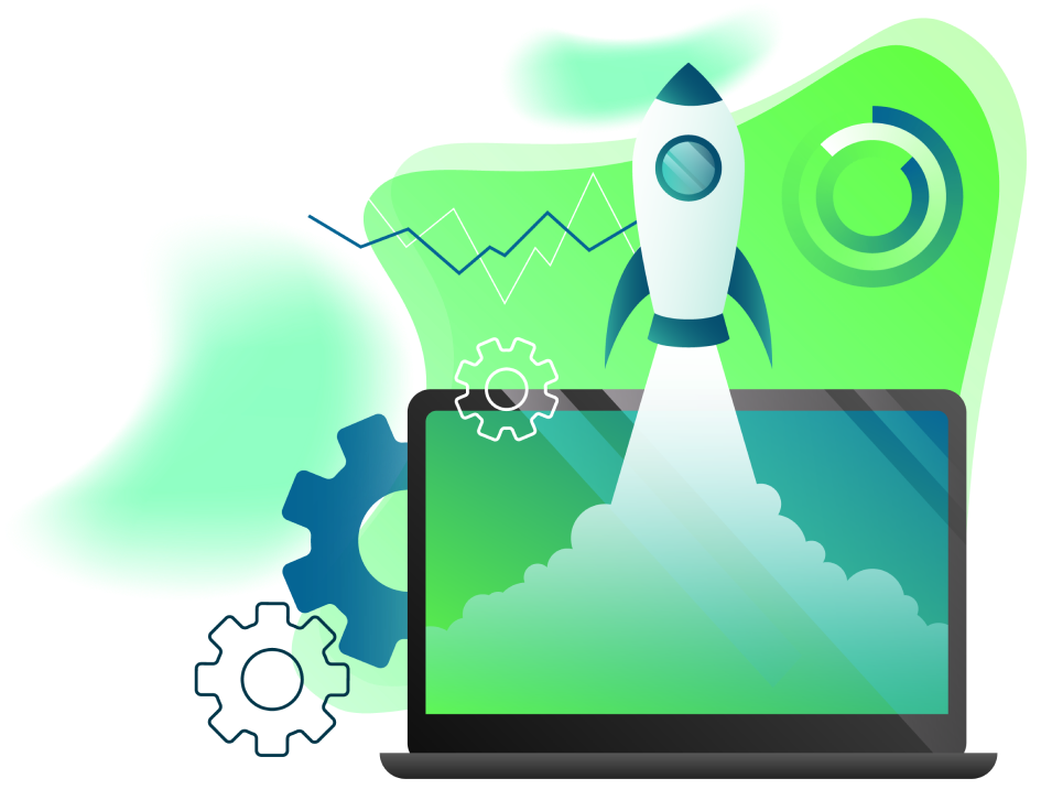 Ilustración de crecimiento en posicionamiento SEO en Castellón
